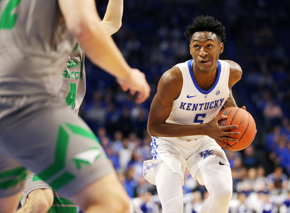 IMMANUEL QUICKLEY


Men's Basketball beats North Dakota 96-58.

Photo by Britney Howard  | UK Athletics