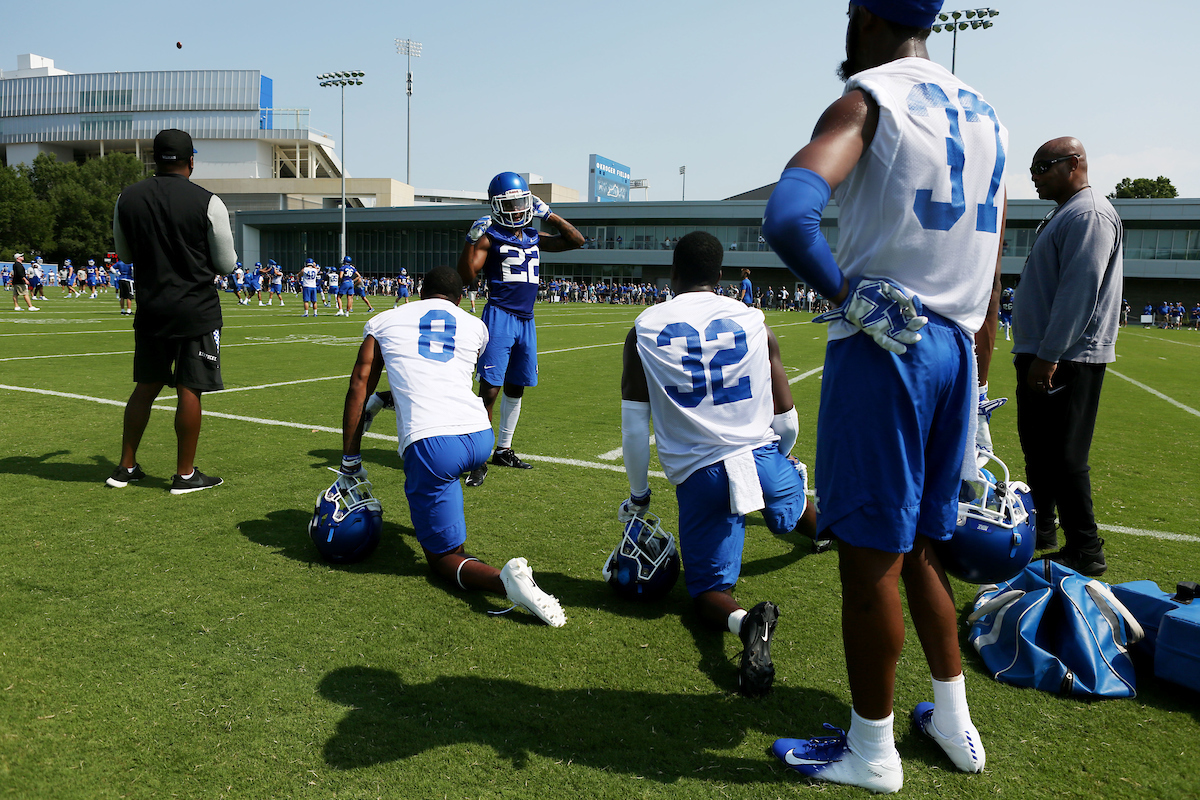 Derrick Baity Junior

The Football Team Fan Day on Saturday, August 4,  2018. 

Photo by Britney Howard | UK Athletics