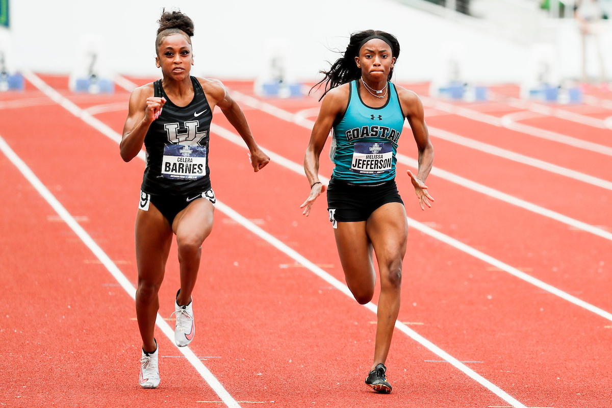 Celera Barnes.

Day 2. 2021 NCAA Track and Field Championships.

Photo by Chet White | UK Athletics