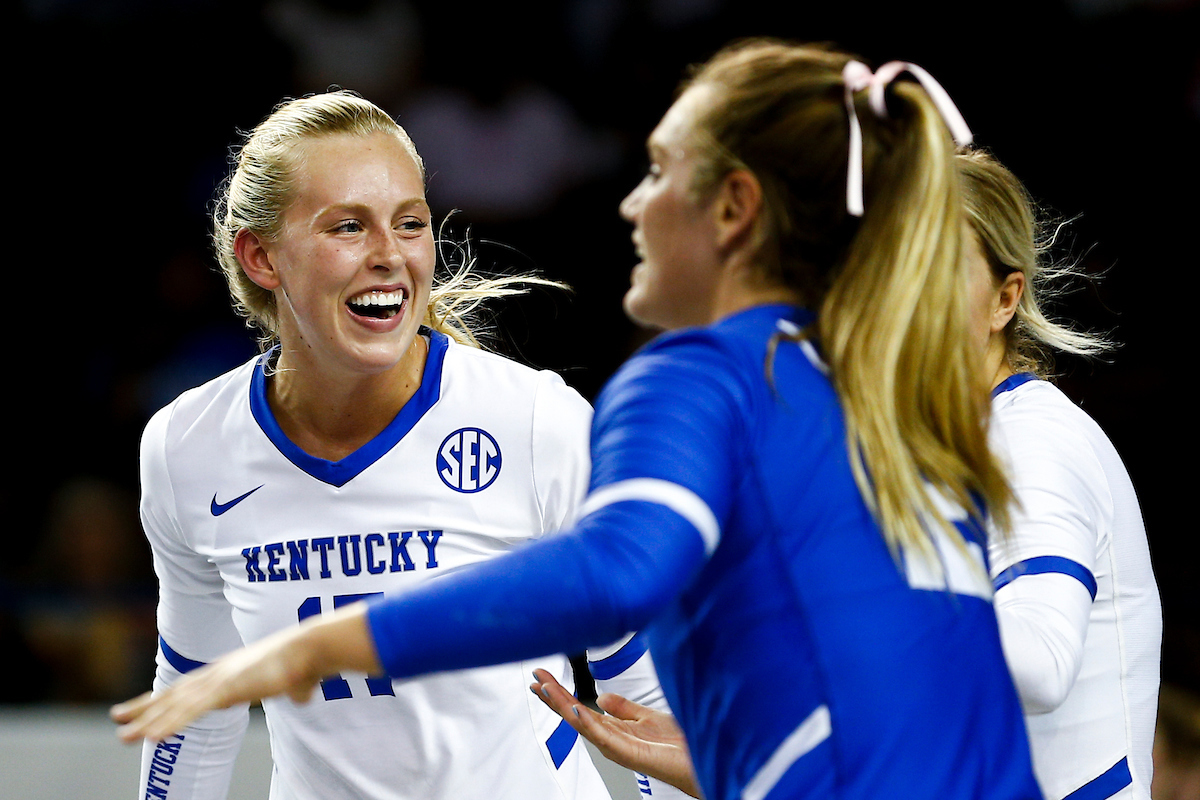 Alli Stumler.

UK Volleyball falls to Georgia 2-3. 

Photo by Isaac Janssen | UK Athletics