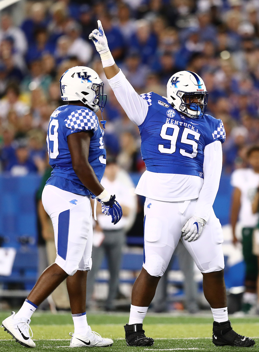 Quintin Bohanna.


UK beat EMU 38-17.


Photo by Elliott Hess | UK Athletics