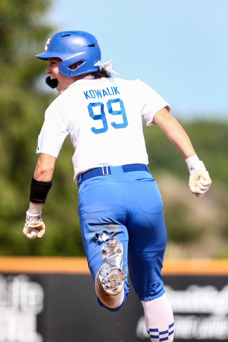 Kayla Kowalik.

Kentucky falls Virginia Tech 4-5.

Photo by Grace Bradley | UK Athletics