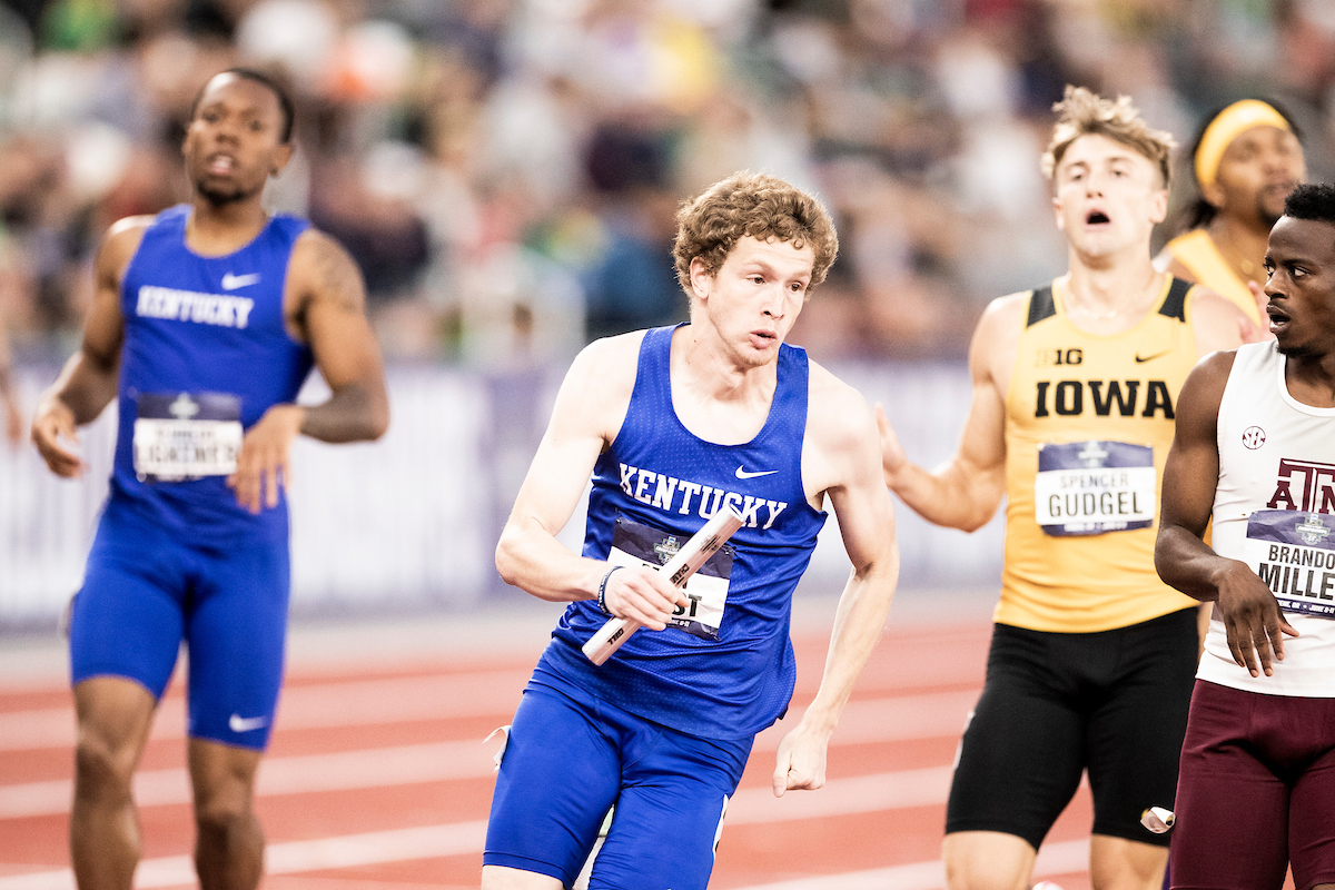 Kennedy Lightner. Brian Faust. 

Day three of the NCAA Track and Field Outdoor Championships at Hayward Field in Eugene, Or.

Photo by Chet White | UK Athletics