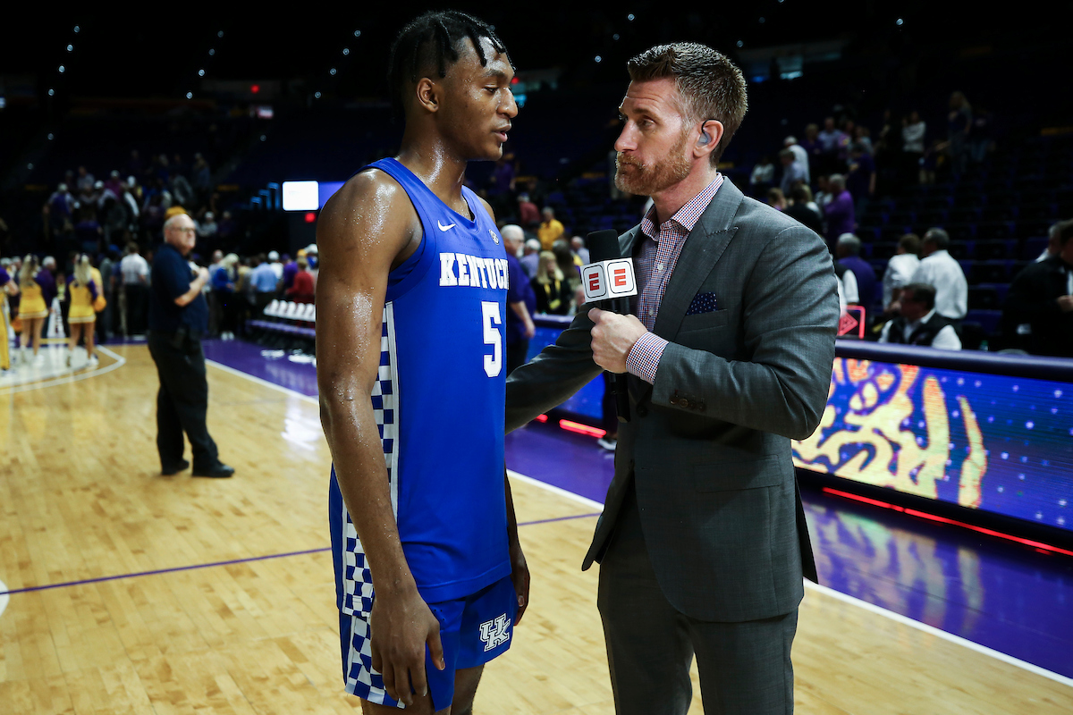 Immanuel Quickley.

Kentucky beat LSU 79-76.

Photo by Chet White | UK Athletics