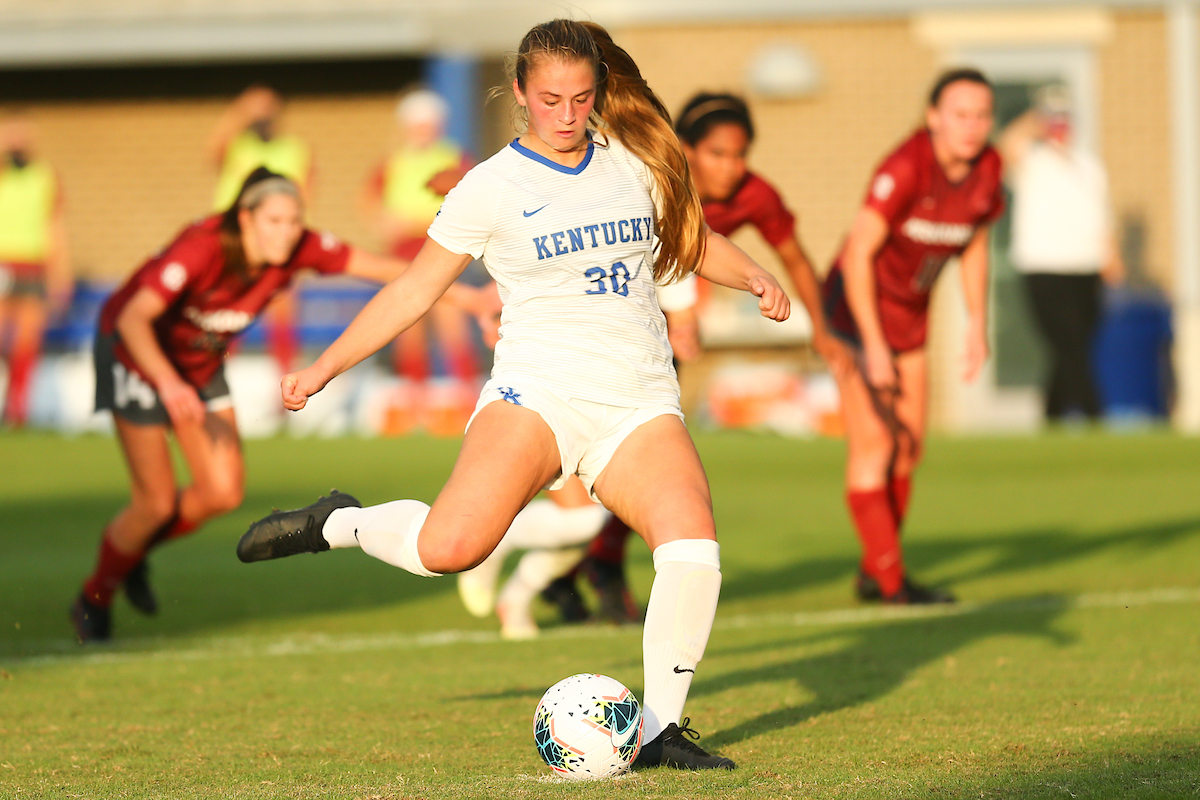 Jordyn Rhodes. 

Arkansas defeats Kentucky 4-1.

Photo by Eddie Justice | UK Athletics