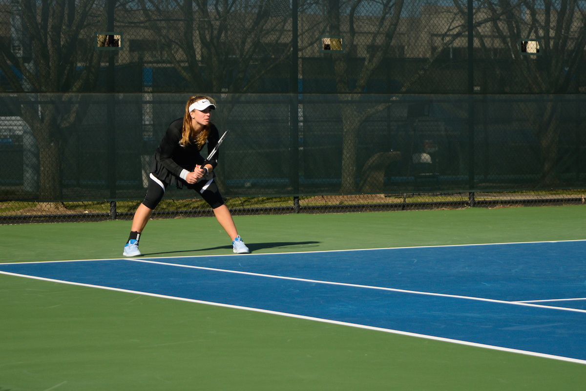 Akvile Parazinskaite. 

Kentucky defeated Florida 4-3 on Friday, March 22nd.

Photo by Eddie Justice | UK Athletics