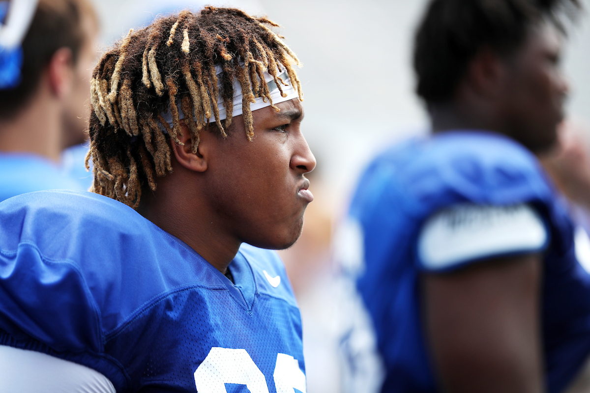 Football training camp Saturday, August 11,  2018. 

Photo by Britney Howard | UK Athletics