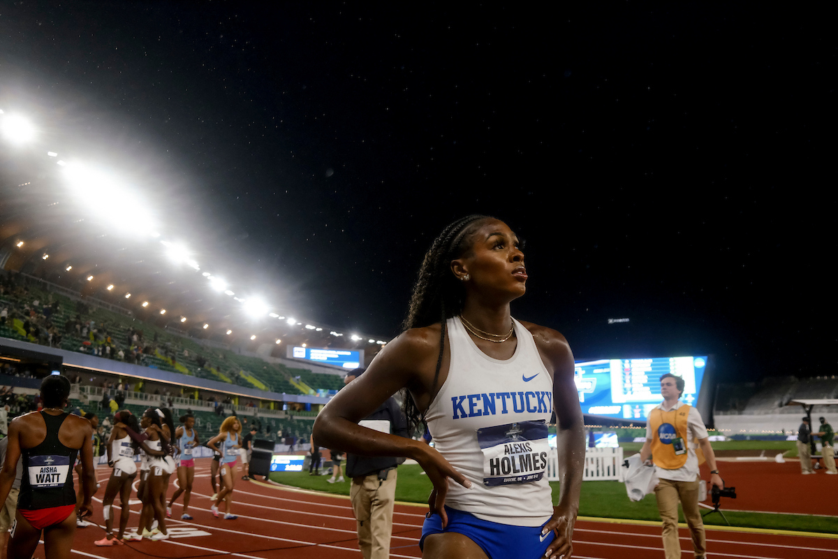 Alexis Holmes.

Day two. NCAA Track and Field Outdoor Championships.

Photo by Chet White | UK Athletics