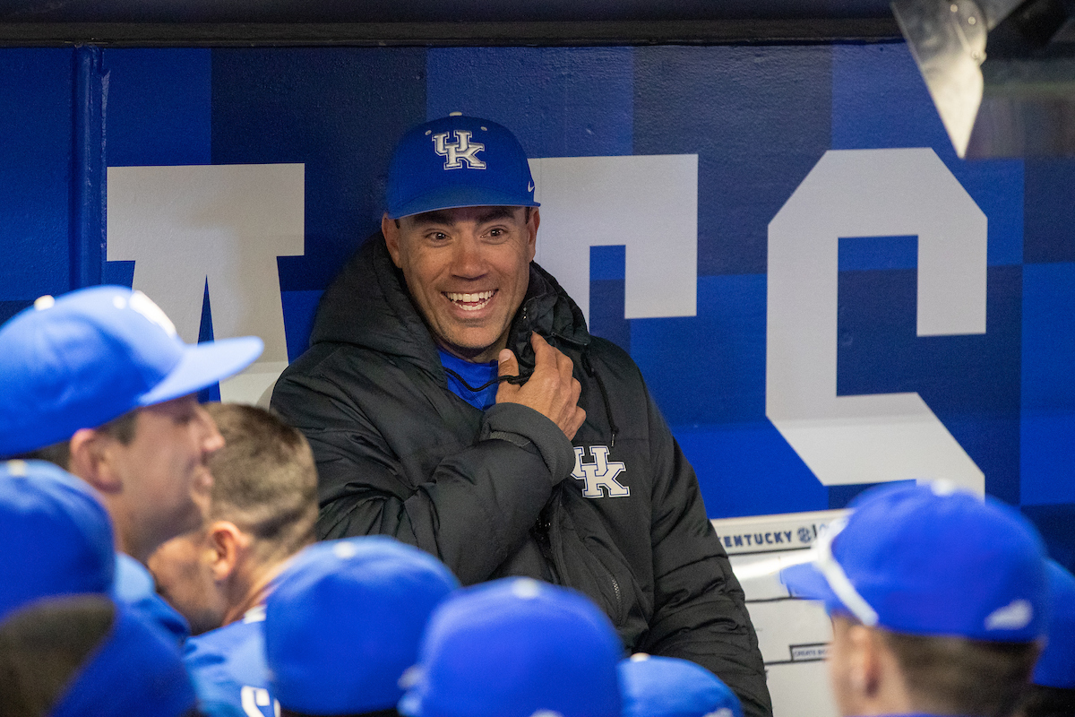 Kentucky Wildcats head coach Nick Mingione

Kentucky baseball defeats Xavier 16-3.

Photo by Mark Mahan | UK Athletics