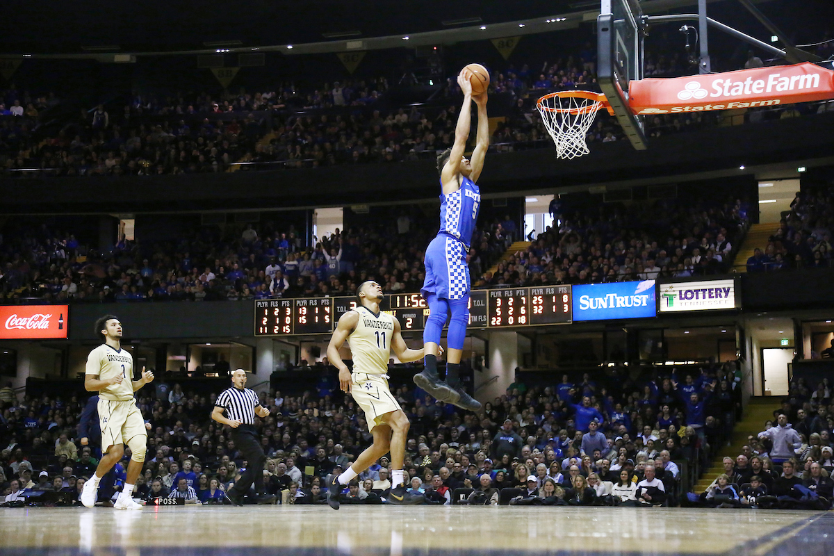 Kevin Knox.

The University of Kentucky men's basketball team beat Vanderbilt 74-67 at Memorial Gymnasium in Nashville, TN., on Saturday, January 13, 2018.

Photo by Chet White | UK Athletics
