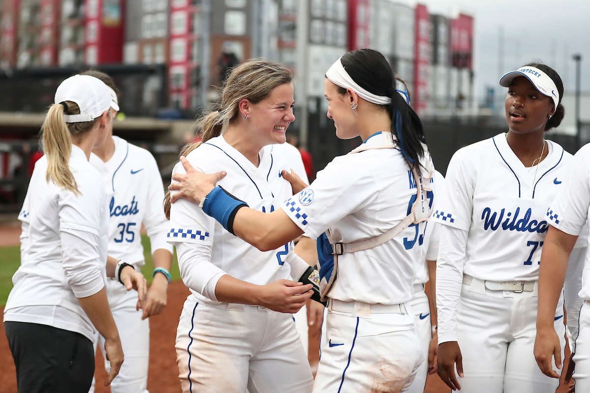 Stephanie Schoonover. Kayla Kowalik. 

Kentucky beat Louisville 9-0.

Photos by Chet White | UK Athletics