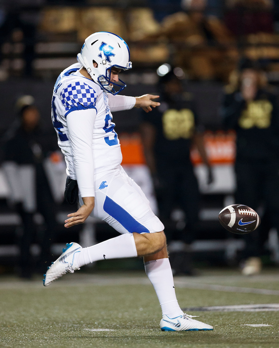Colin Goodfellow.Kentucky beats Vandy, 34-17.Photo by Elliott Hess | UK Athletics
