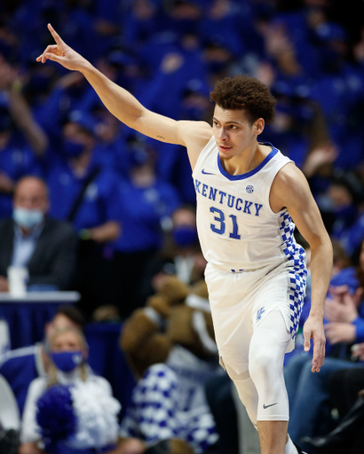 Kellan Grady.

Kentucky beat Albany 86-61.

Photo by Elliott Hess | UK Athletics