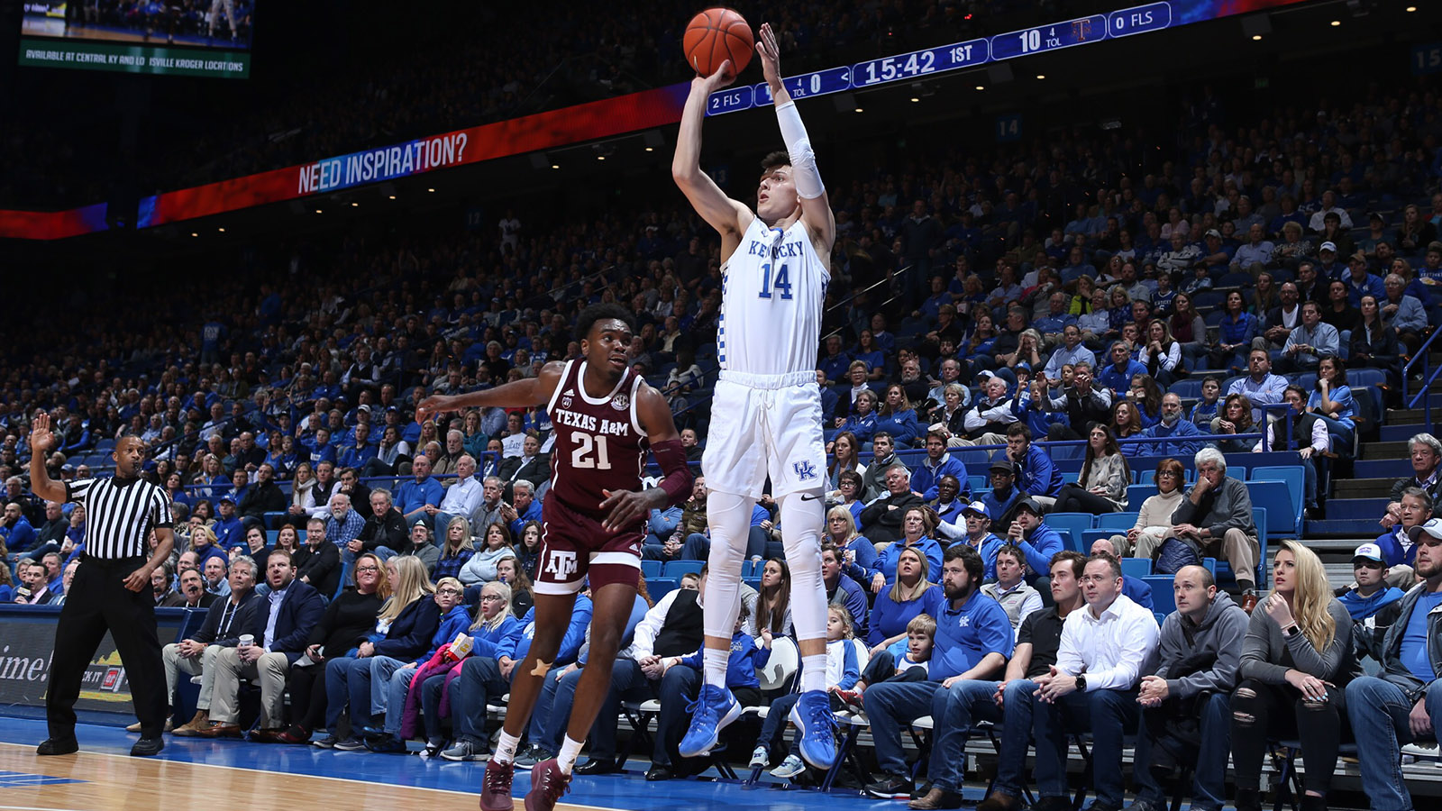 Herro Leads No. 18 Kentucky Past Texas A&M