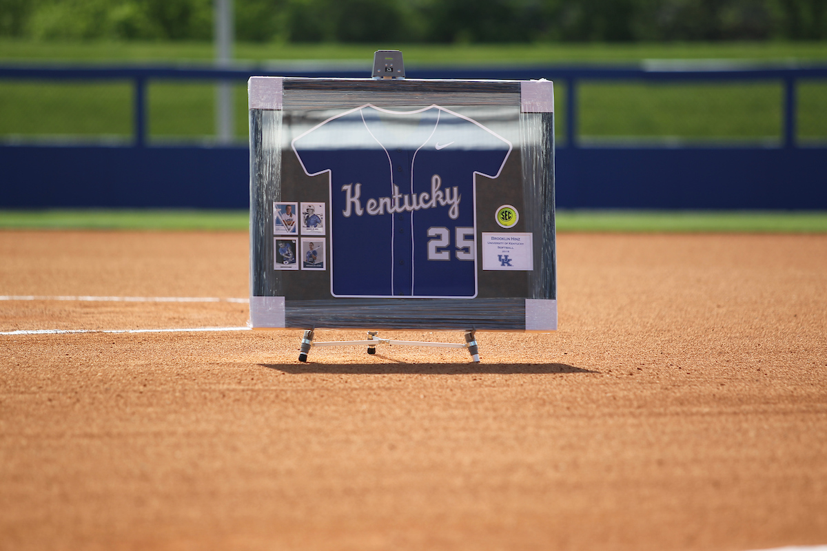 Brooklin Hinz.

The University of Kentucky softball team during Game 1 against South Carolina for Senior Day on Sunday, May 6th, 2018 at John Cropp Stadium in Lexington, Ky.

Photo by Quinn Foster I UK Athletics