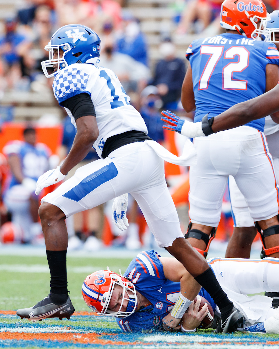 J.J. WEAVER.

Kentucky falls to Florida, 34-10.

Photo by Elliott Hess | UK Athletics