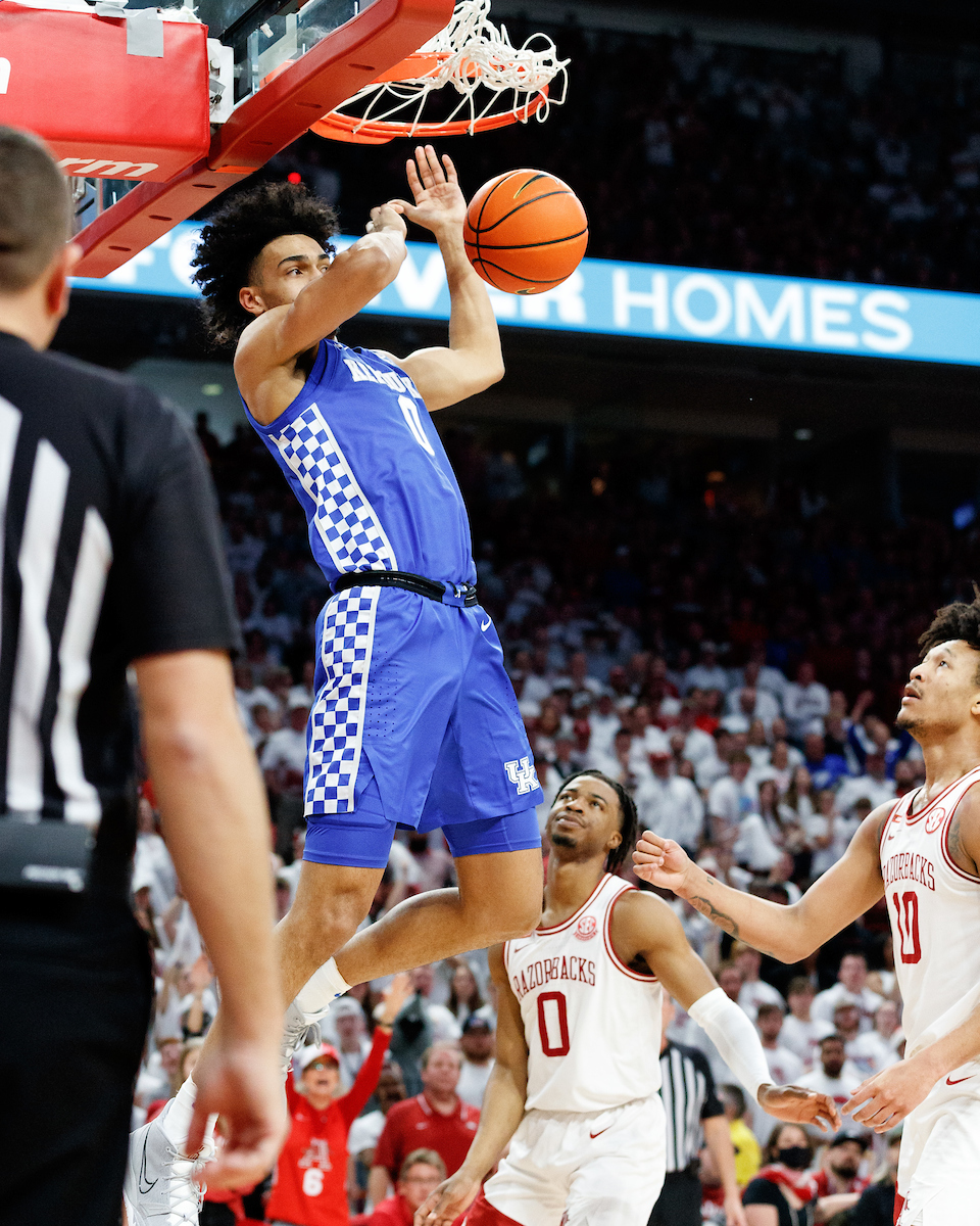 Jacob Toppin.

Kentucky falls to Arkansas, 75-73.

Photo by Elliott Hess | UK Athletics