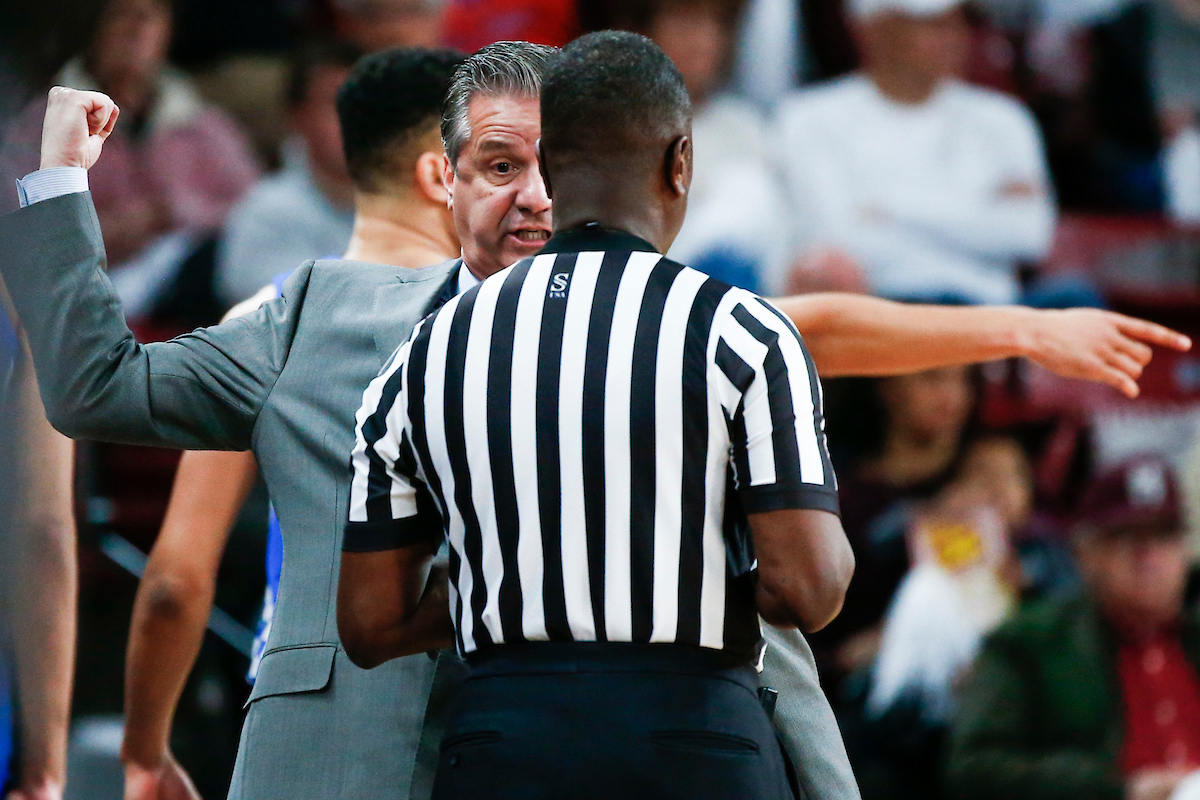 John Calipari.

Kentucky beat Mississippi State 71-67 at Humphrey Coliseum in Starkville, MS.

Photo by Chet White | UK Athletics