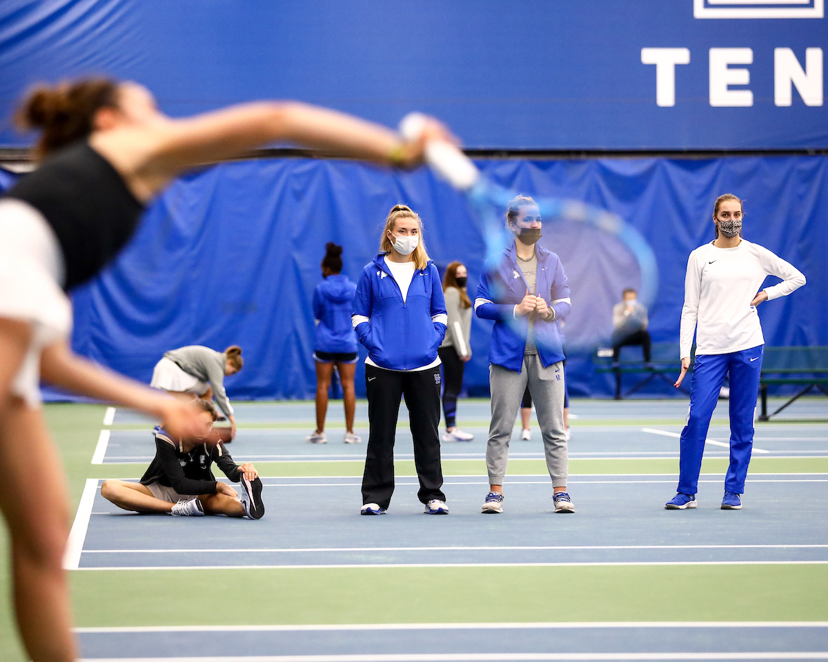 Elizabeth Stevens. Diana Tkachenko. 

Kentucky beats Miami 7-0.

Photo by Eddie Justice | UK Athletics