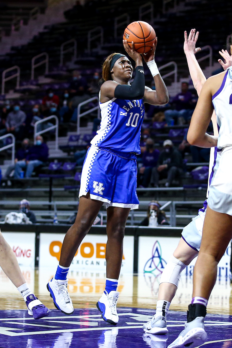 Rhyne Howard.  

Kentucky beat Kansas State 60-49.

Photo by Eddie Justice | UK Athletics