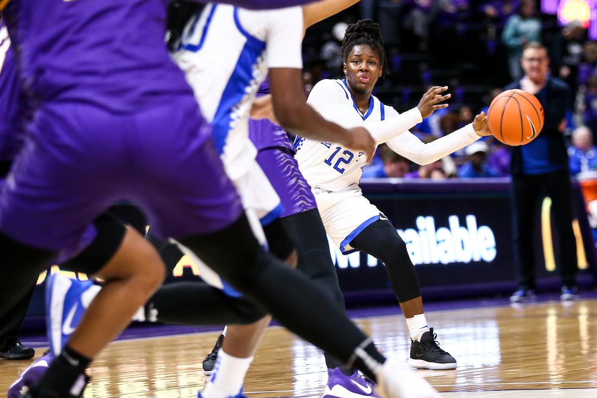 Amanda Paschal. 

Kentucky falls to LSU 65-59. 

Photo by Eddie Justice | UK Athletics