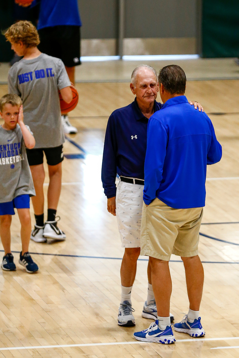 John Calipari.

Kentucky men's basketball camp at South Oldham High School in Crestwood, Kentucky.

Photo By Barry Westerman | UK Athletics