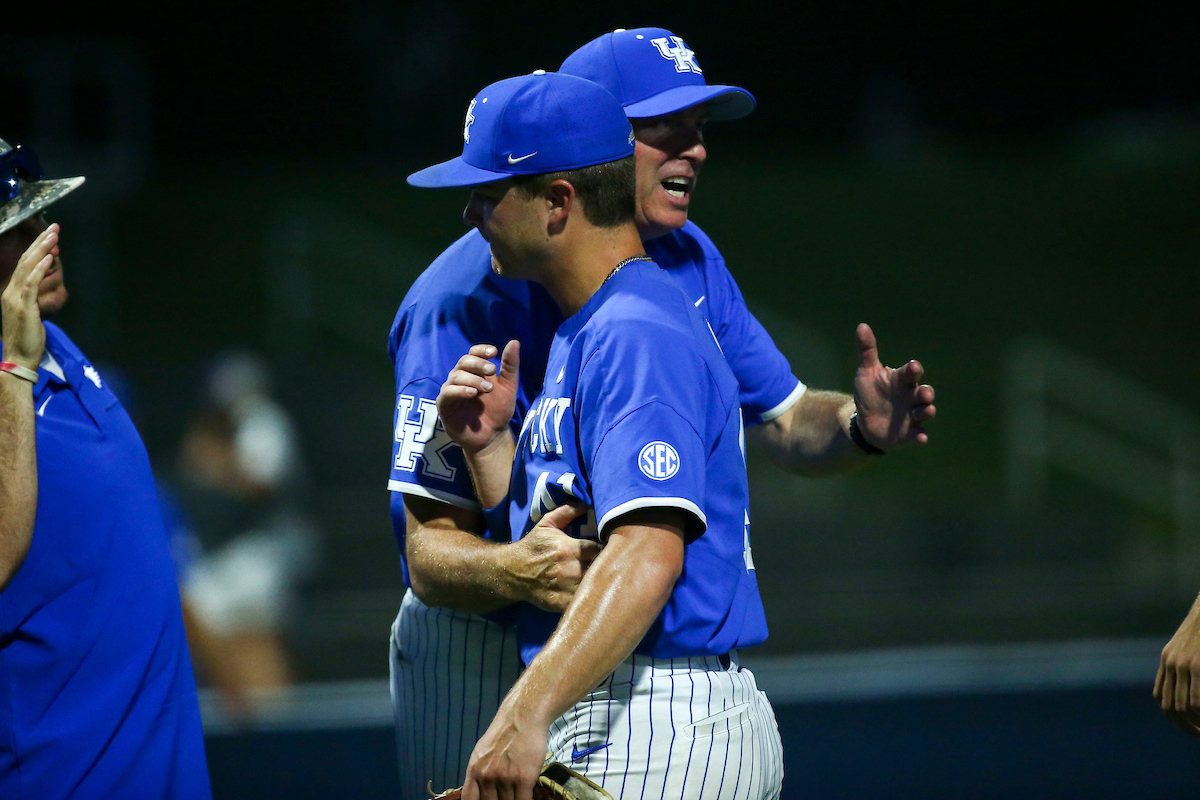 Coach Dan Roszel. Evan Byers.

Kentucky defeats Tennessee Tech 13-0.

Photo by Sarah Caputi | UK Athletics