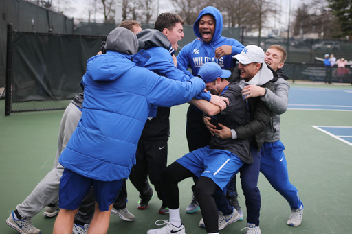 The University of Kentucky men's tennis team beats Northern Illinois on Sunday, February 25, 2018 at Boone Tennis Center in Lexington, Ky.

Photo by Quinn Foster I UK Athletics