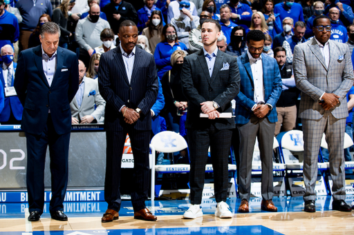 John Calipari. Bruiser Flint. Brad Calipari. Jai Lucas. Chin Coleman.

Kentucky beat Tennessee 107-79. 

Photos by Chet White | UK Athletics