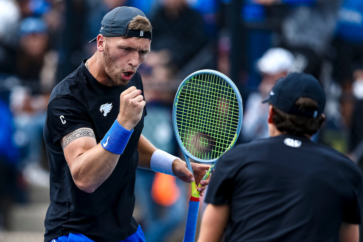 Millen Hurrion. Celebration.

Kentucky falls to Virginia 4-0 at the National Championship.

Photo by Eddie Justice | UK Athletics