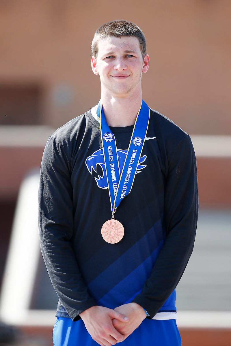 Tim Duckworth.

Day two of the 2018 SEC Outdoor Track and Field Championships on Saturday, May 12, 2018, at Tom Black Track in Knoxville, TN.

Photo by Chet White | UK Athletics