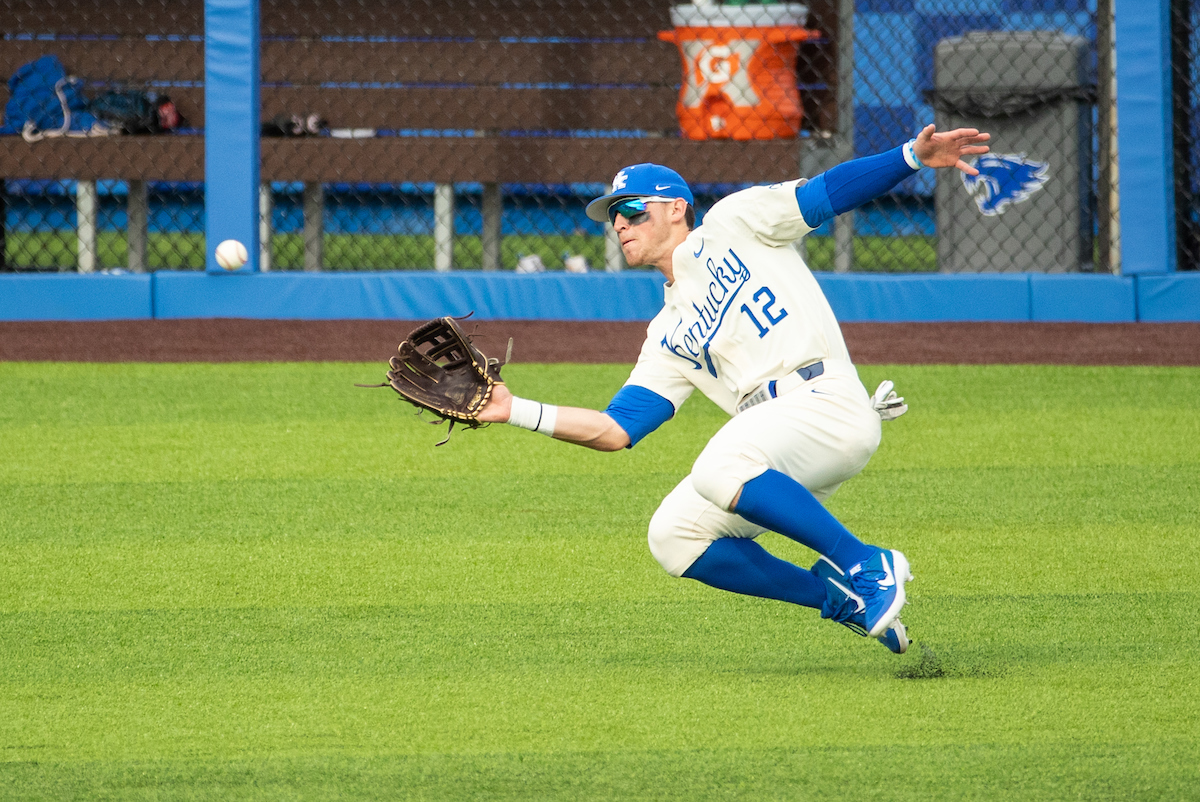Kentucky Wildcats Ryan Shinn (12)

UK over WKU 15-0 at Kentucky Proud Park. 

Photo by Mark Mahan | UK Athletics
