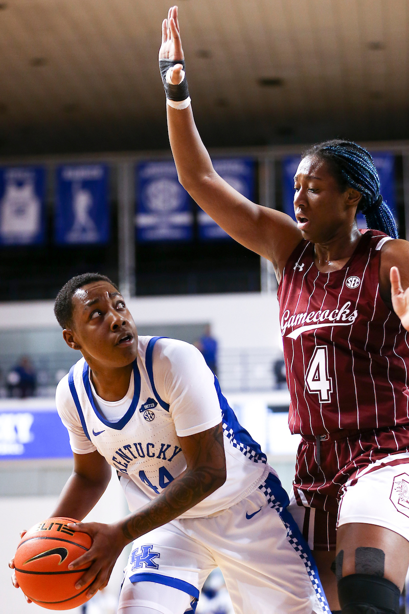 Dre’Una Edwards.

Kentucky loses to South Carolina 59-50.

Photo by Grace Bradley | UK Athletics