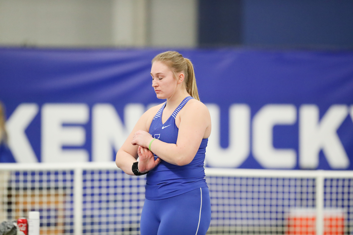 Nicole Fautsch.

The University of Kentucky Track and Field Team hosts the Kentucky Invitational on Saturday, January 13, 2018 at Nutter Field House. 

Photo by Elliott Hess | UK Athletics