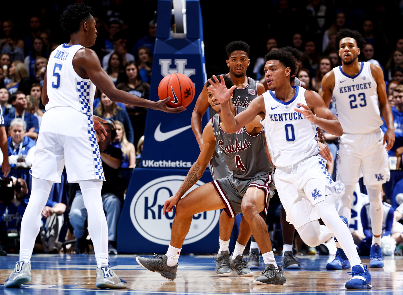 Immanuel Quickley, Quade Green

Men's basketball beat SIU 71-59.

Photo by Chet White | UK Athletics