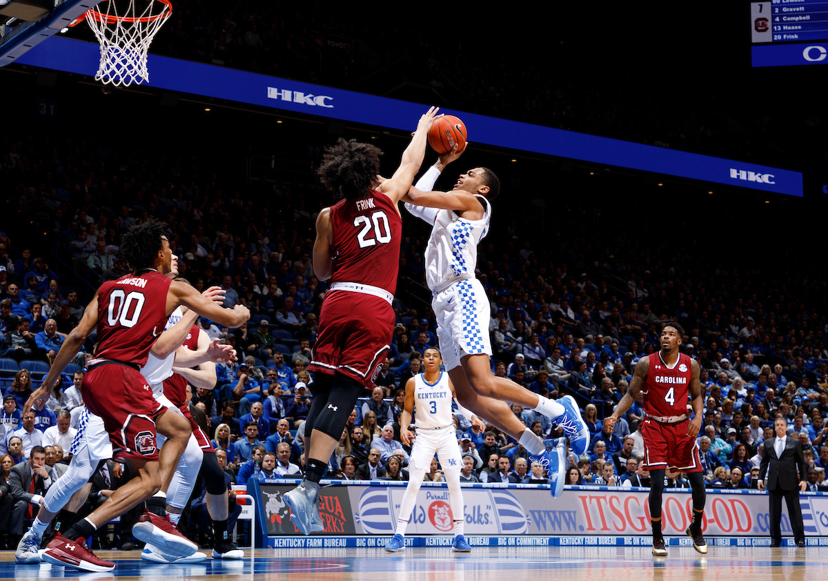 EJ Montgomery.

The University of Kentucky men's basketball team beats South Carolina 76-48.

Photo by Elliott Hess | UK Athletics