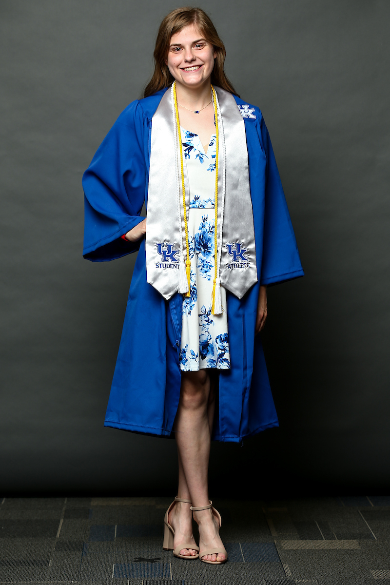 Allison Snyder.   

2020-21 Graduation.

Photo by Eddie Justice | UK Athletics