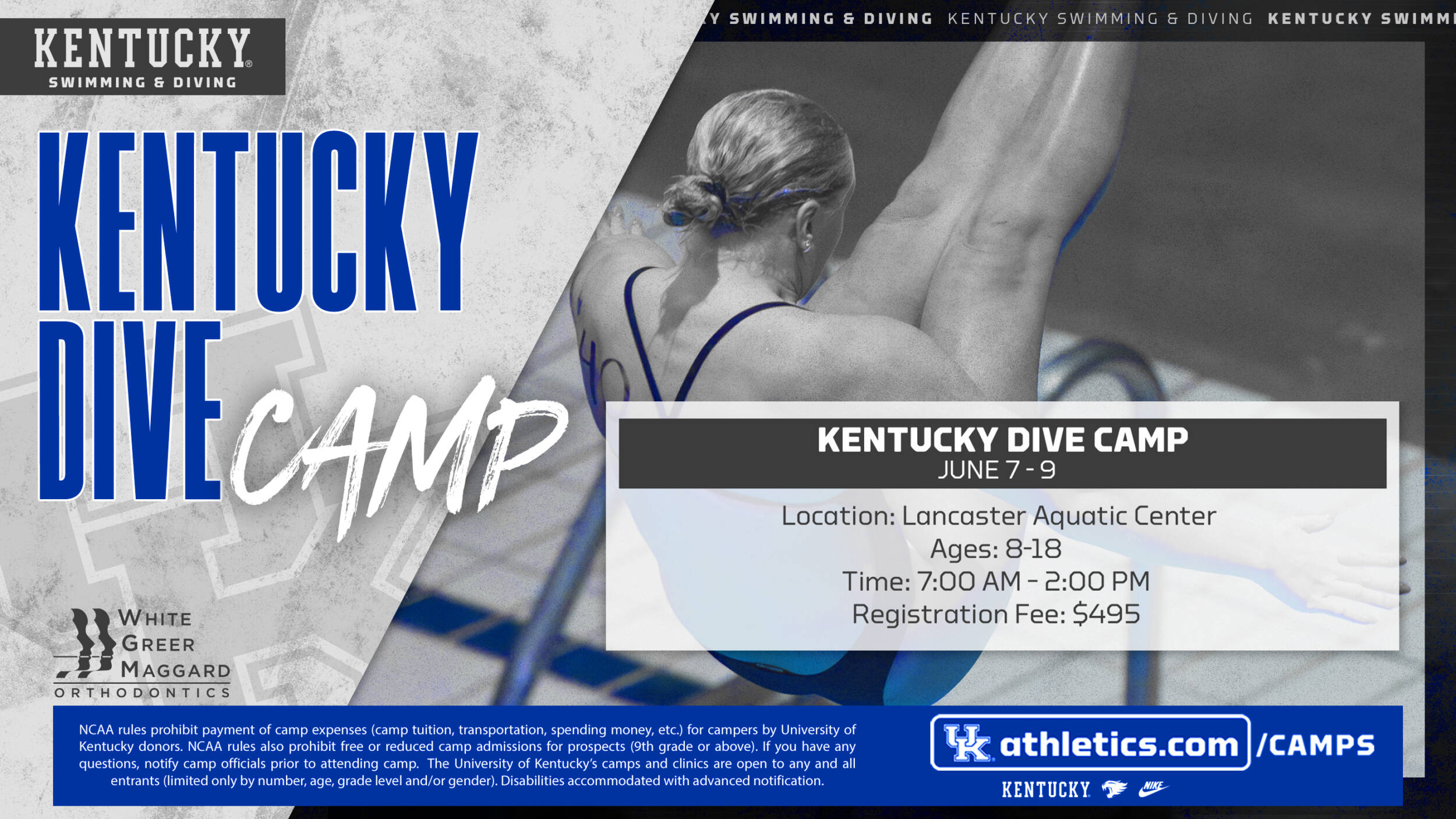 Summer 2024 Kentucky Diving Personalized Skills Camp