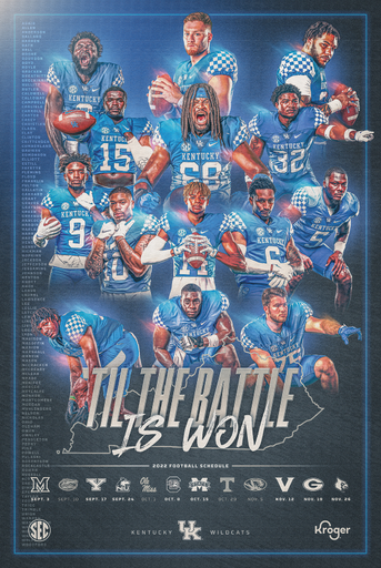 2022 Kentucky Football Poster