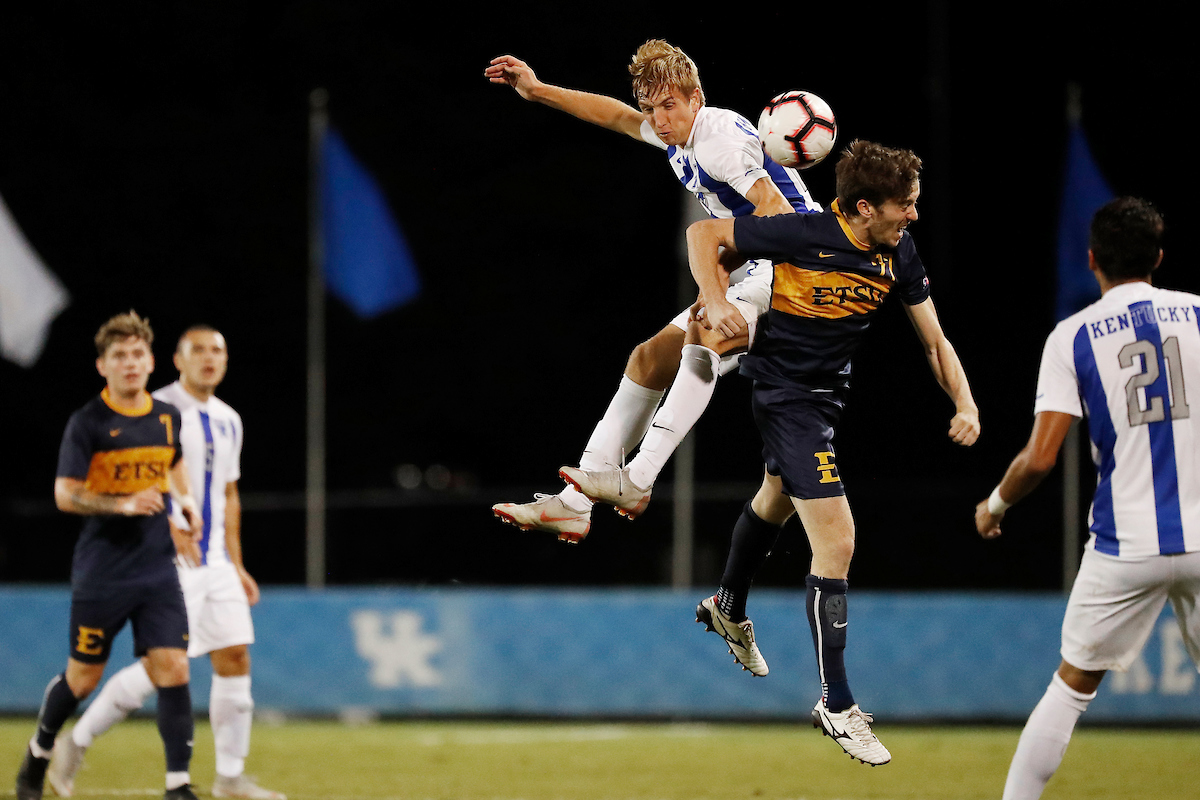 Cole Guidon.

Kentucky men's soccer beat ETSU 3-0.

Photo by Chet White | UK Athletics