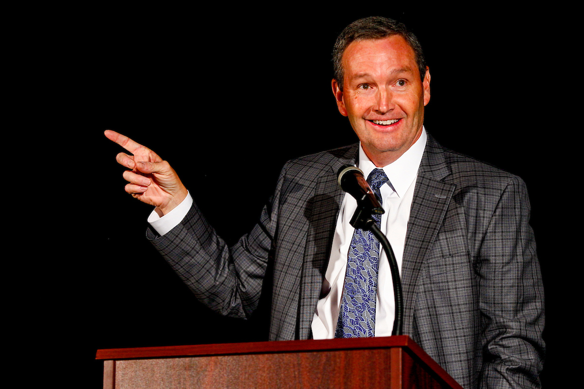 Mitch Barnhart. 

UK Athletics Hall of Fame. 

Photo by Eddie Justice | UK Athletics
