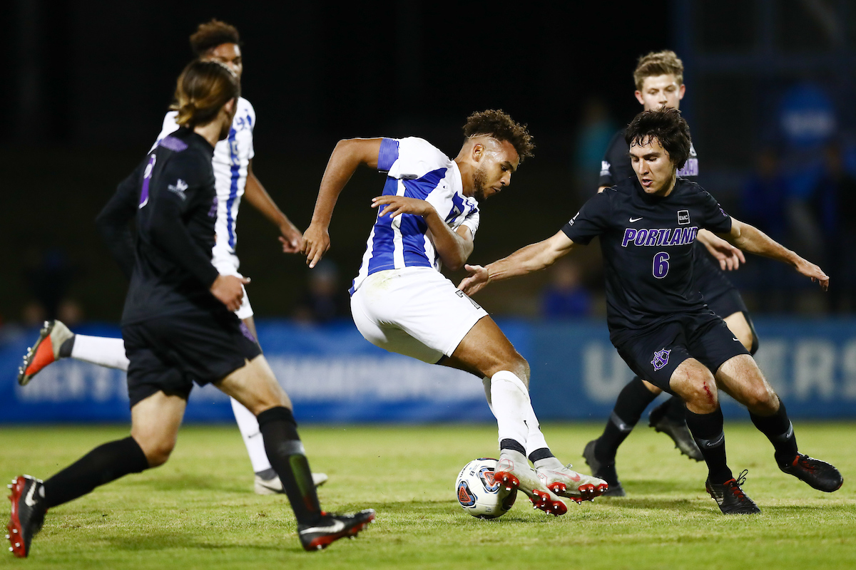 JJ WILLIAMS.

Men's soccer beats Portland, 4-0.


Photo by Elliott Hess | UK Athletics