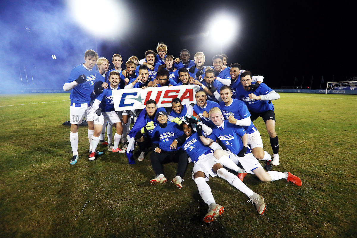 UK men's soccer defeats ODU to win Conference USA on Friday, November 2nd, 2018 at The Bell in Lexington, Ky.

Photo by Quinn Foster
