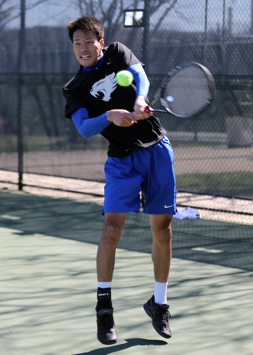 RYOTARO MATSUMURA
The University of Kentucky men's tennis team faces South Carolina on Sunday, March 18, 2018 at The Boone Tennis Center. 

Photo by Britney Howard | UK Athletics