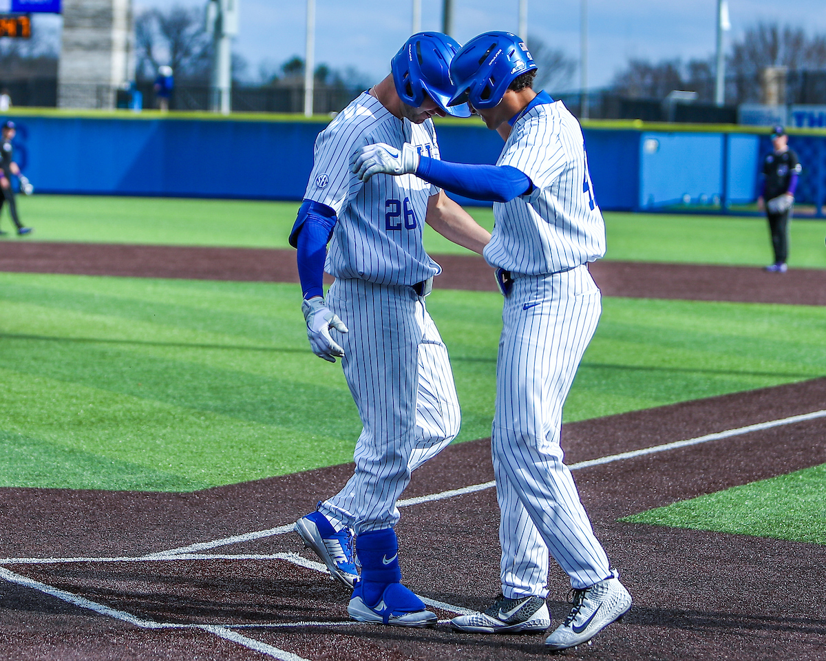 Jacob Plastiak and Ryan Ritter.

Kentucky defeats High Point 9-5.

Photo by Sarah Caputi | UK Athletics