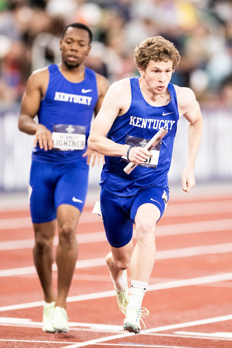 Kennedy Lightner. Brian Faust. 

Day three of the NCAA Track and Field Outdoor Championships at Hayward Field in Eugene, Or.

Photo by Chet White | UK Athletics
