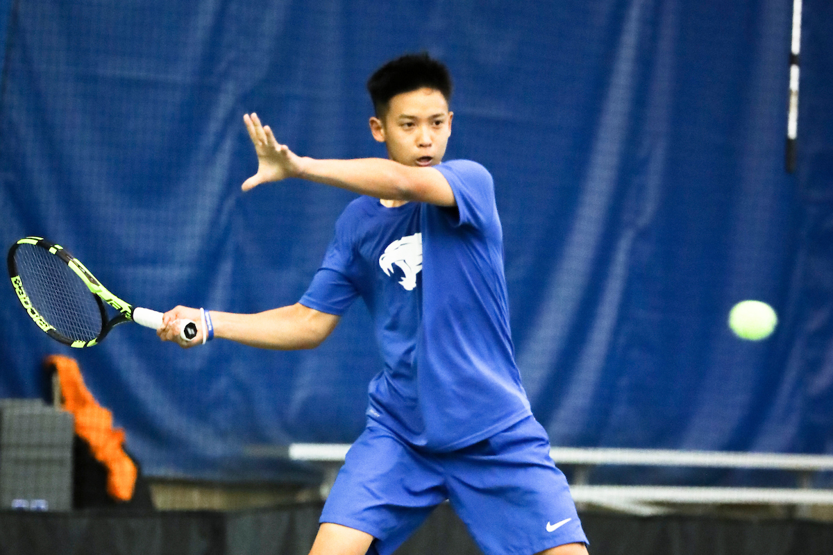 Ying-Ze Chen. 

Kentucky men's tennis falls to Tennessee 0-4 on Sunday, April 14th..

Photo by Eddie Justice | UK Athletics