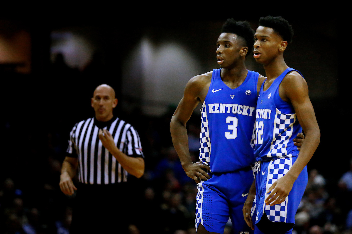 Hamidou Diallo. Shai Gilgeous-Alexander.

The University of Kentucky men's basketball team beat Vanderbilt 74-67 at Memorial Gymnasium in Nashville, TN., on Saturday, January 13, 2018.

Photo by Chet White | UK Athletics