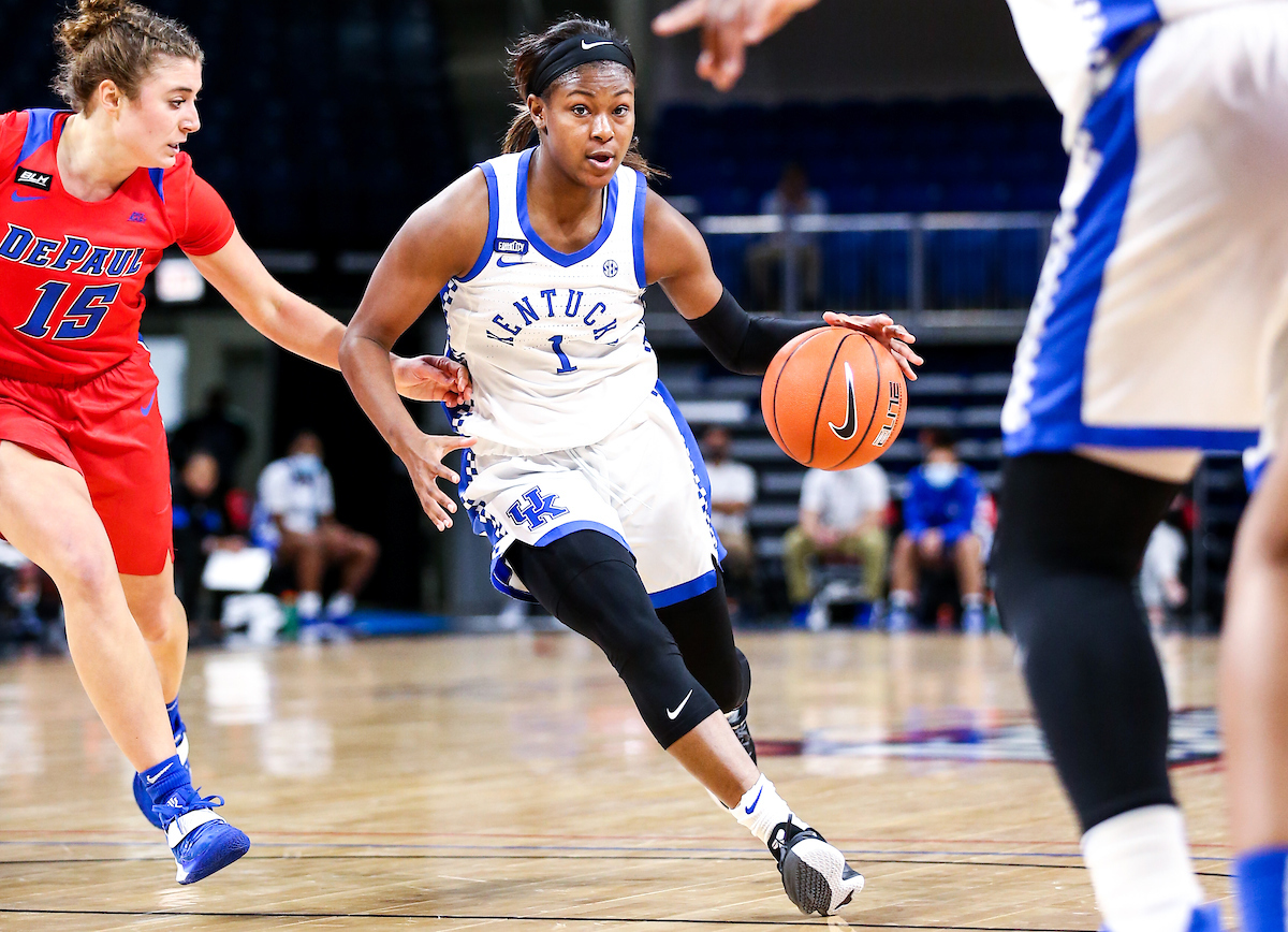 Robyn Benton.  

Kentucky loses to DePaul 86-82.

Photo by Eddie Justice | UK Athletics