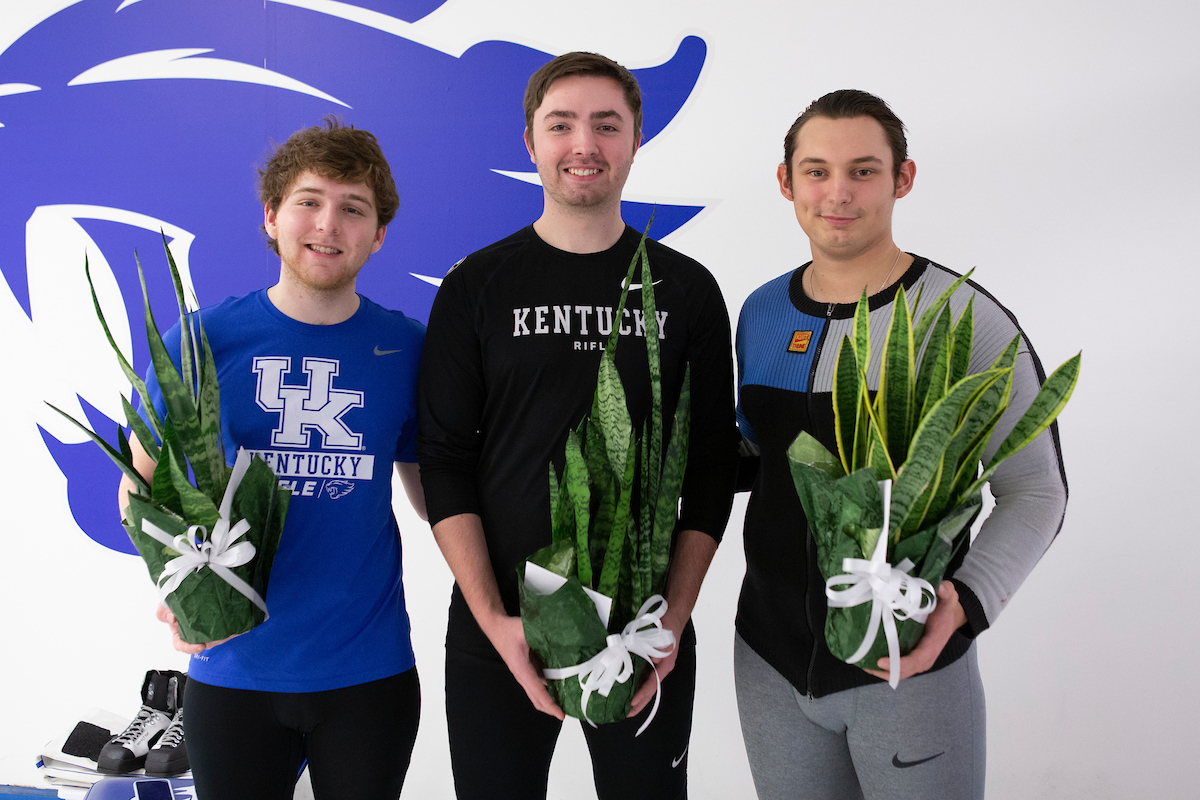 Mitchell Nelson. Will Shaner. Richard Clark. 

Kentucky NCAA Rifle Qualifier. 

Photo By Barry Westerman | UK Athletics